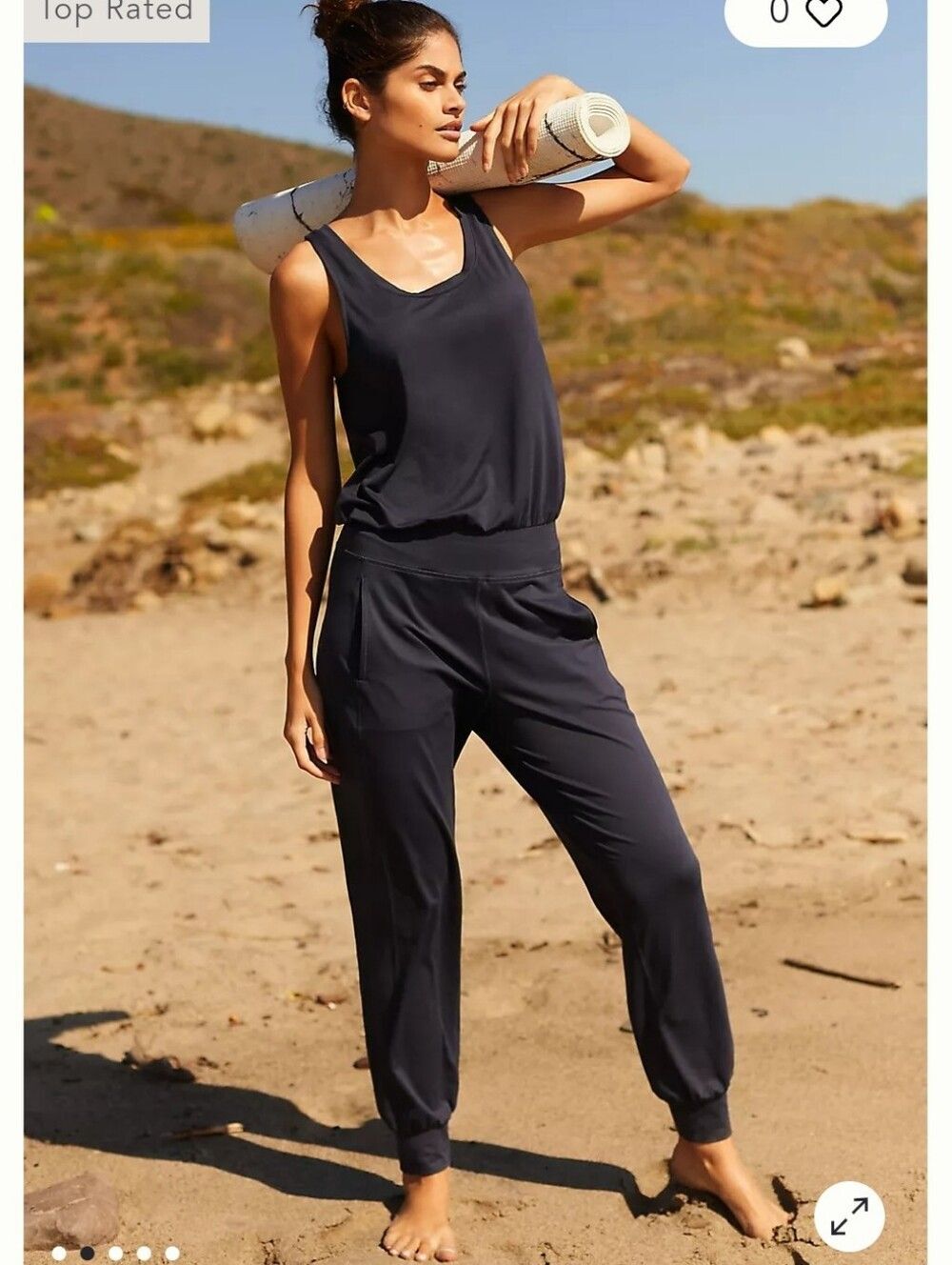 Sweaty Betty Casual Activewear Navy Blue Jumpsuit Size Small